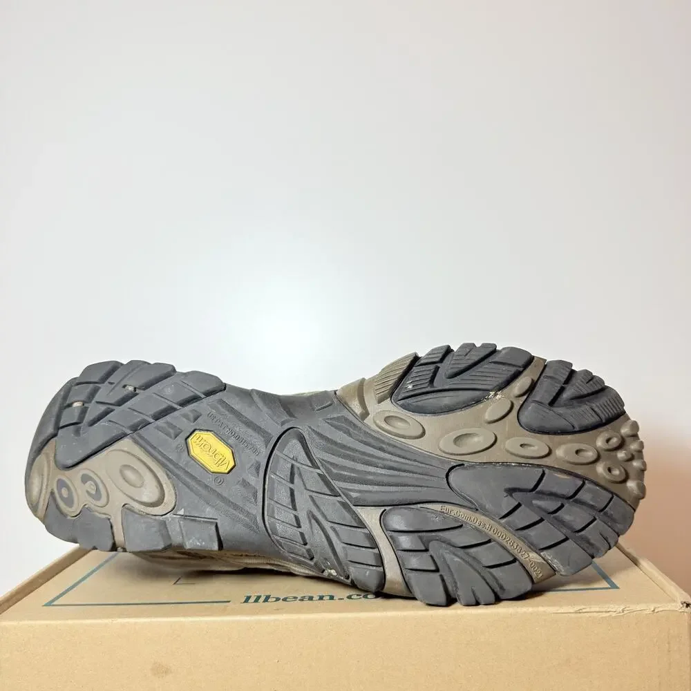 Men's 11.5 Merrell Moab 3 Waterproof Hiking Shoes Brown Gray Beluga Low Top